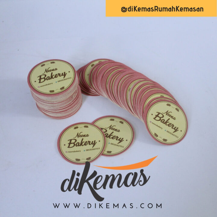 Stiker Kue Kering diKemas