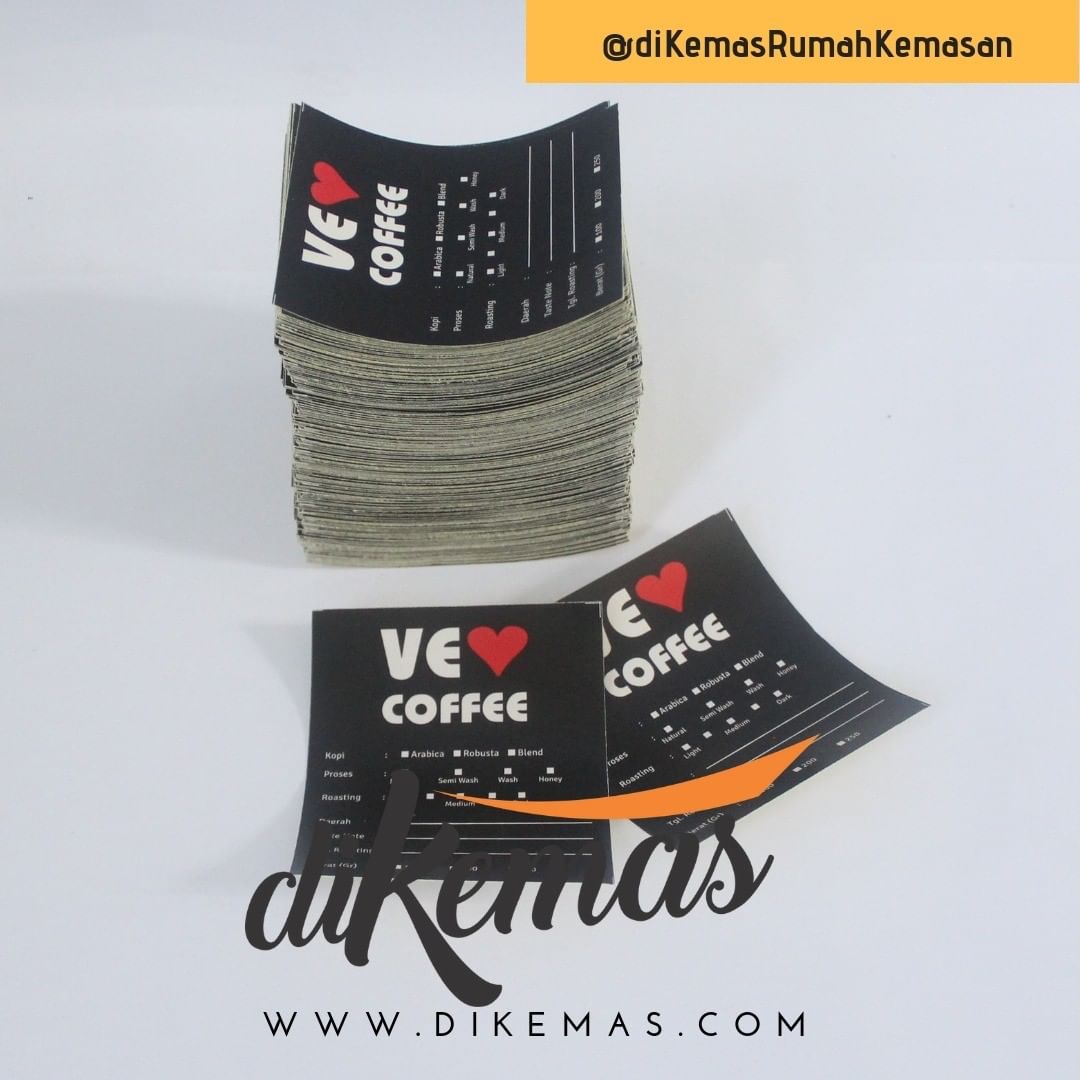 Stiker Minuman diKemas