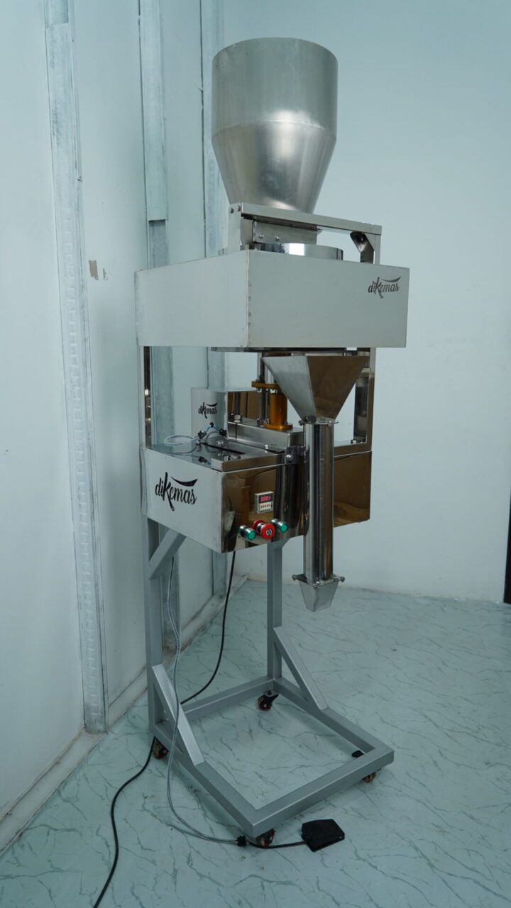 rangka Mesin Filling Beras Semi Otomatis - Mesin Filling Beras Semi Otomatis, Praktis dan Fleksibel Mesin Filling Beras Semi Otomatis