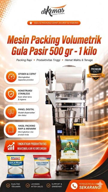 Mesin Packing Gula Pasir 500 gram - 1 kilo